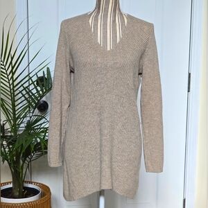 Griffen Cashmere Women’s Beige Cashmere Sweater Tunic Size M